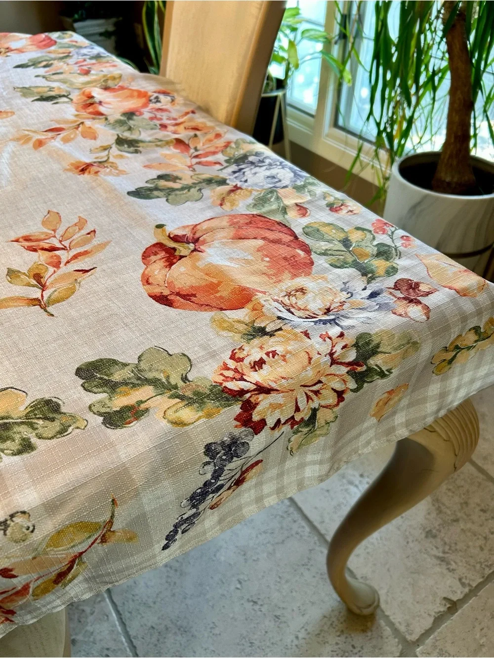 Lenox Pumpkin Meadow Fall Table Cloth 60”x 80” Standard 6 Person Table
